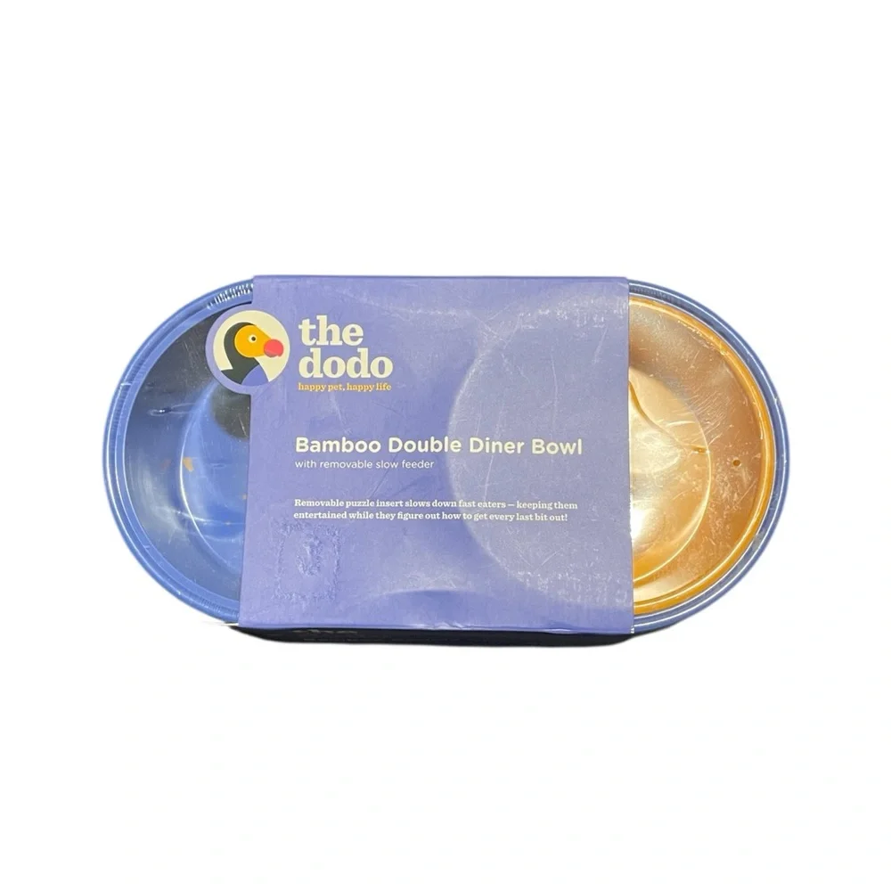 The Dodo Bamboo Double Diner Dog Food Bowl